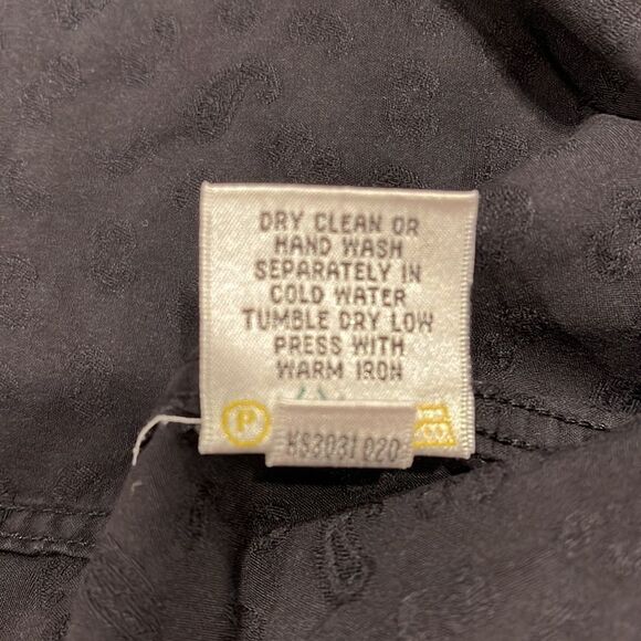 BUGATCHI Paisley Black Dress Shirt - XXL - Picture 4 of 6